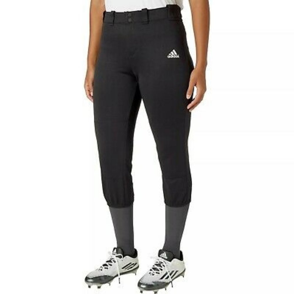 Adidas Women's Black Softball Capri Pants Climalite Size Large Athletic